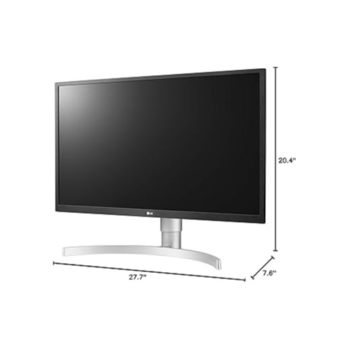 Monitor LED IPS LG 27UL550-W, 27 Inch, 4K UHD, HDR 10, AMD Radeon FreeSync, 60 Hz, Alb
