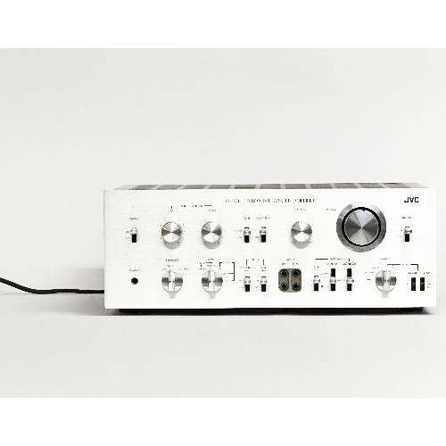 Amplificator Hi-Fi JVC JA-S71, 4-16 Ohm, Stereo 2x60W, Vintage Japonez, VU-Metre, Silver
