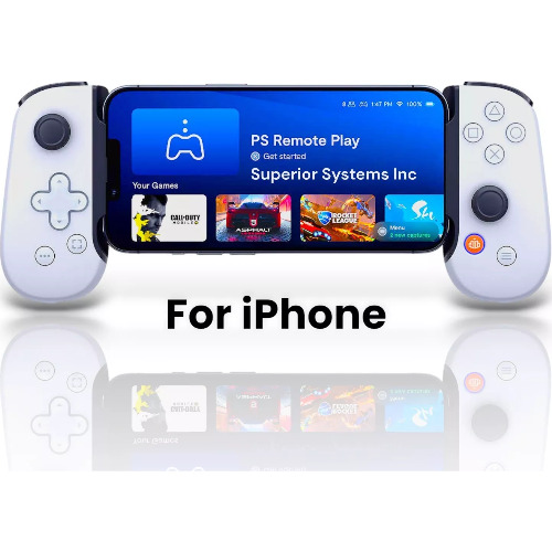 Controller Sony BackBone pentru iPhone, Jack 3.5 mm, Lightning, Alb
