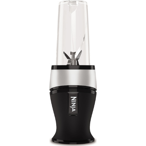 Blender Ninja QB3001, 700W, 2 x 470ml, 2 recipiente to go din tritan, 2 capace, tehnologie Blade otel inoxidabil, zdrobire gheata, portabil pentru shake-uri și smoothie-uri
