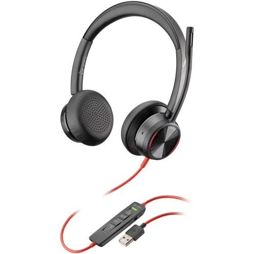 Casti Call Center Plantronics C3220, Control Volum, Microfon, Jack 3.5 mm, USB, Negru
