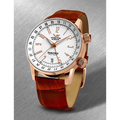 Ceas barbatesc Vostok GAZ-14 Limousine 2229/3000, 43 mm, WR 50, Otel Inoxidabil , Quartz, Rose Gold
