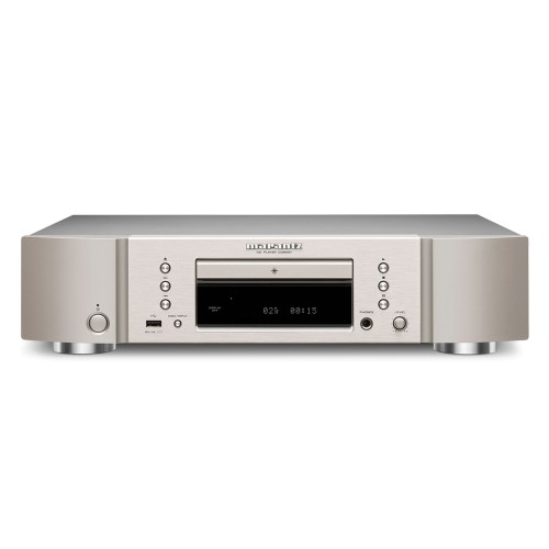 CD Player MARANTZ CD6007, Mecanism JTL-101Y, Conversie D/A Multi-bit, Delta-Sigma, Digital Optical Out, Digital Coaxial Out, USB Audio (Front) USB-A: FLAC / WAV / AIFF / ALAC / DSD, Headphone Out, Argintiu
