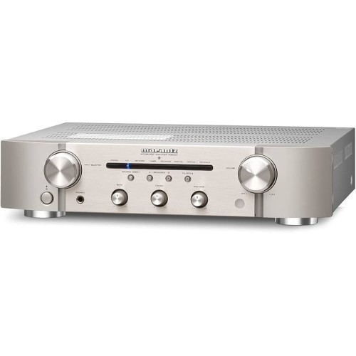 Amplificator Audio Maranz PM6007, 5 Intrari audio: Phono In MM, Subwoofer pre-out, Speaker A/B, Argintiu
