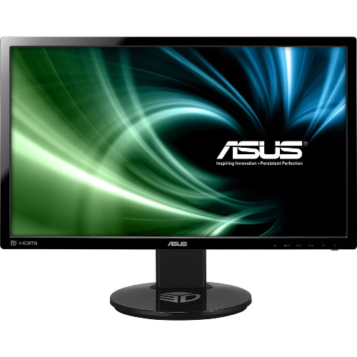 Monitor Gaming LED ASUS VG248QE, 24 Inch, 144Hz, 1 ms, Full HD, DP, HDMI, Boxe, NVIDIA 3D Vision Ready, Negru
