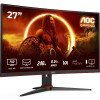 Monitor Gaming Curbat WLED VA AOC C27G2ZE/BK, 27 inch, FHD, 240Hz, 0.5ms, HDMI, DisplayPort, Negru