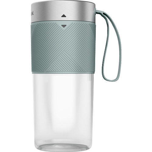 Blender portabil Tefal LightMix BL1C0430, 1 treapta viteza, 1200mAh, 0.3L, Verde/Argintiu