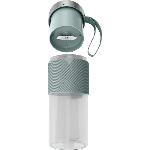 Blender portabil Tefal LightMix BL1C0430, 1 treapta viteza, 1200mAh, 0.3L, Verde/Argintiu