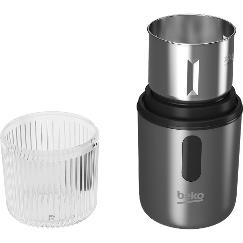 Rasnita cafea BEKO CO846070G, 180W, Capacitate 70g, Sistem anti-alunecare, Sistem de siguranta, Gri inchis/Negru