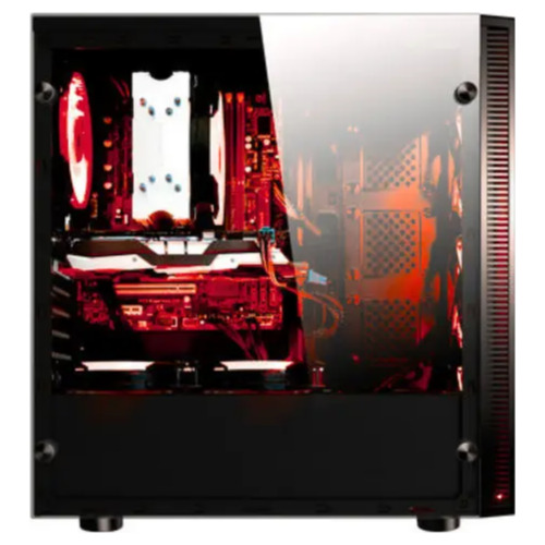 Sistem Desktop Gaming Sideswipe Pro, Procesor AMD Ryzen 5 5500 6-Core, 4.2GHz, 16 Gb RAM DDR4, SSD 1 Tb NVMe, AMD Radeon RX 6600 8 Gb, USB, HDMI, DVI, Ethernet, Jack 3.5mm