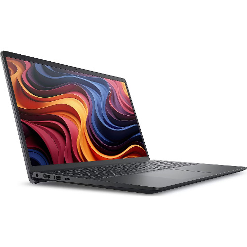 Laptop Dell 15 DC15255, Display 15.6 inch FHD, Procesor AMD Ryzen 5 7520U 4.3GHz, 8 Gb RAM LPDDR5, SSD 512 Gb M.2, AMD Radeon 610M, USB , USB-C, HDMI, Slot SD, Carbon Black
