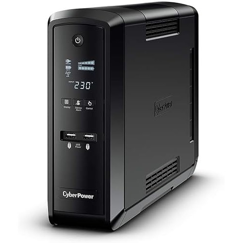 Sursa UPS CyberPower CP1500EPFCLCD, 1500VA, 900W, 6 prize Schuko, AVR, LCD Display, RJ11, RJ45, USB, Negru
Sursa UPS CyberPower CP1500EPFCLCD, 1500VA, 900W, 6 prize Schuko, AVR, LCD Display, RJ11, RJ45, USB, Negru