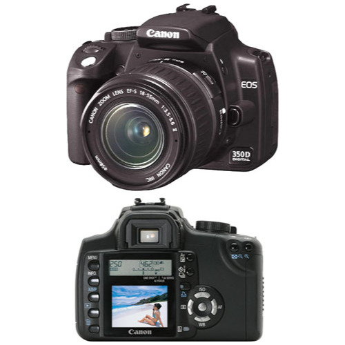 Aparat Foto Canon EOS 350D + Obiectiv EF-S 18-55 mm 1:3.5-5.6 IS
