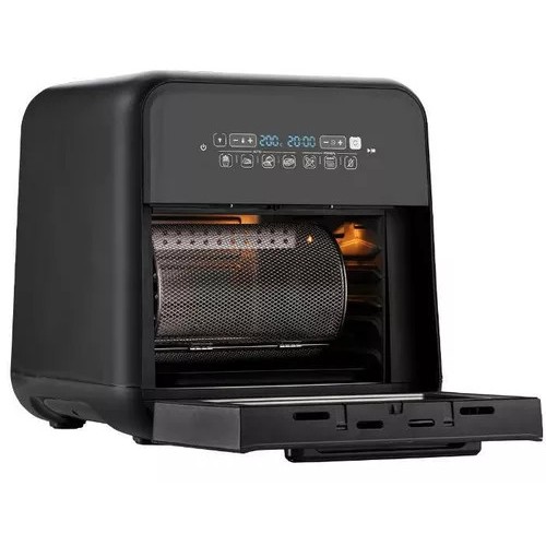 Friteuza cu aer cald Breville Airfryer VDF127X, 2000W, capacitate 10.6 l, 7 programe, display digital, rotisor, negru
