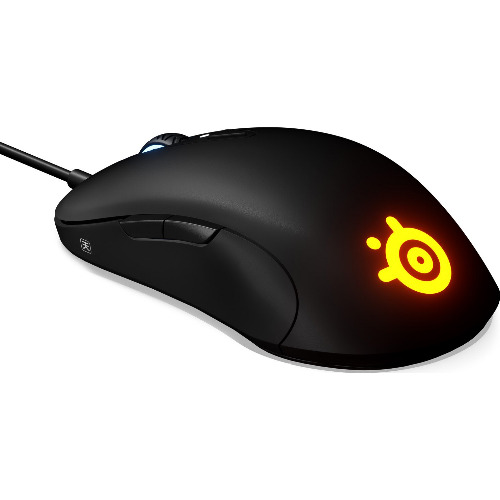 Mouse gaming cu fir SteelSeries Sensei Ten, 18000dpi, 7 butoane, RGB, Greutate 0.092Kg, Negru