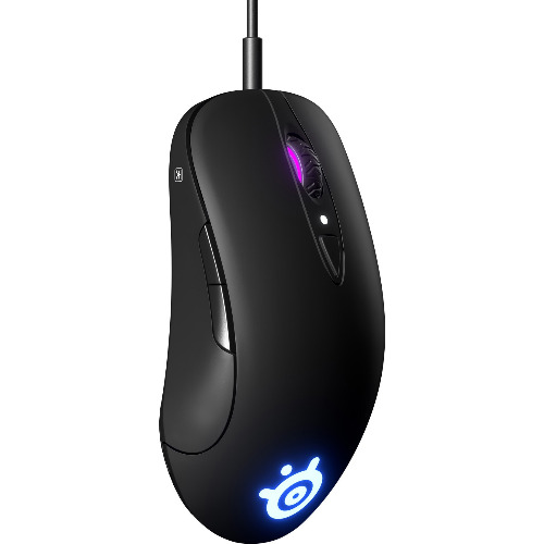 Mouse gaming cu fir SteelSeries Sensei Ten, 18000dpi, 7 butoane, RGB, Greutate 0.092Kg, Negru