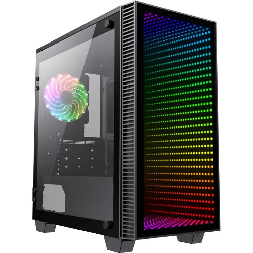 Sistem Desktop Gaming Gamemax Abyss, Procesor AMD Ryzen 5 3600 6-Core 4.2GHz, 32 Gb RAM DDR4 3200MHz, HDD 2 TB, SSD 240 Gb, nVidia GeFroce RTX 2070 Super 8 Gb, USB, DVI, HDMI, DisplayPort