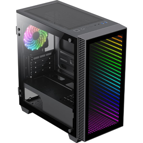 Sistem Desktop Gaming Gamemax Abyss, Procesor AMD Ryzen 5 3600 6-Core 4.2GHz, 32 Gb RAM DDR4 3200MHz, HDD 2 TB, SSD 240 Gb, nVidia GeFroce RTX 2070 Super 8 Gb, USB, DVI, HDMI, DisplayPort