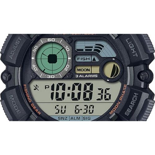 Ceas barbatesc Casio G-Shock WS-1500H-1AVEF, 50mm, 10ATM, Curea si carcasa rasina, Digital, Quart