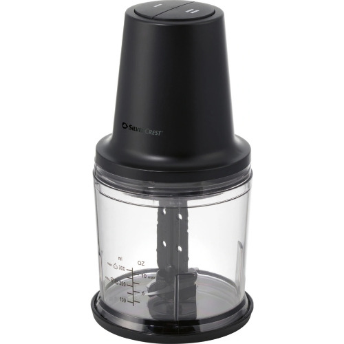 Aparat de maruntit SilverCrest SMZ 260 L5, 2 lame, 260W, Capacitate 300ml, Negru