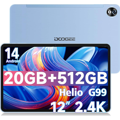 Tableta Doogee T40 Pro, 12 inch, 512 Gb, 8+12 GB RAM, 4G LTE, Dual SIM, Galaxy Blue
