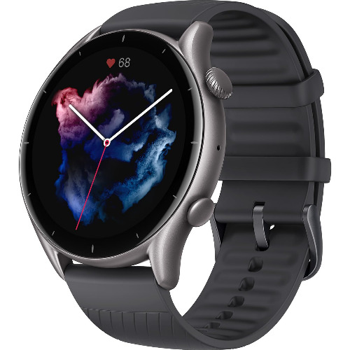 Smartwatch Amazfit GTR 3, AMOLED 1.39 inch, GPS, SpO2, 150 Sport Modes, Thunder Black
