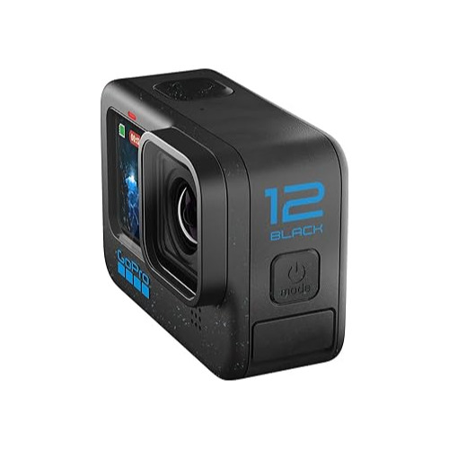 Camera video sport GoPro HERO12 Black, 5.3K 60fps, 27 Mp, Ecran tactil 2.27 inch, 1ATM, Wi-Fi, USB-C + microSD 128 Gb
