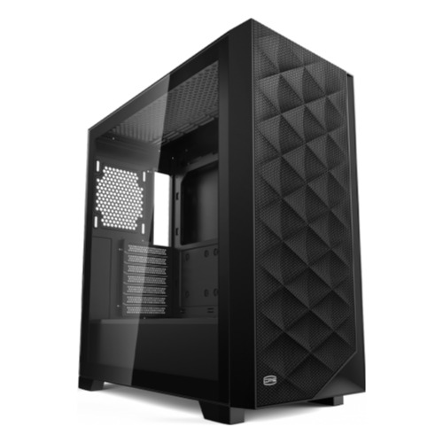 Carcasa PCCOOLER C3D510 ARGB, Middle Tower, ATX, Sticla securizata, 3 ventilatoare, iluminare ARGB, USB 3.2, Jack 3.5mm