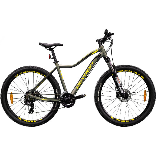 Bicicleta de munte Mtb Devron Riddle 2023 RW0.7 - 27.5 Inch, M, 24 de viteze, Frana hidraulica pe disc, Suspensie Fata, Verde
