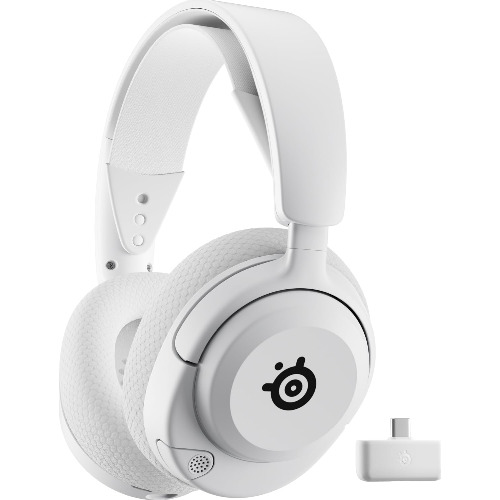 Casti Gaming Wireless STEELSERIES Arctis Nova 5P, Spatial Audio, Multiplatforma, Alb
