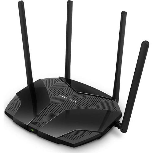Router Wireless Gigabit MERCUSYS AX1800 MR70X, Wi-Fi 6, Dual-Band 574 + 1201 Mbps, Negru
