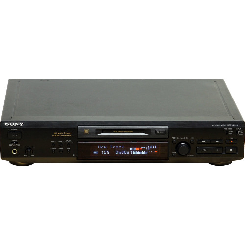 Mini Disc Recorder Sony MDS-JE520, Stereo, 5Hz - 20kHz, Coaxial, Optical, Negru