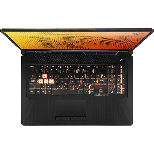 Laptop Gaming ASUS TUF FX706LI, Display 17.3 inch, FHD, 120Hz, Intel Core i7-10870H 8-Core, 5.0GHz, 16 Gb RAM DDR4, SSD 512 Gb NVMe, nVidia GeForce GTX 1650Ti 4Gb, Wi-Fi 6, USB 3.2, USB-C, HDMI, Ethernet, Jack 3.5mm, Bonfire Black