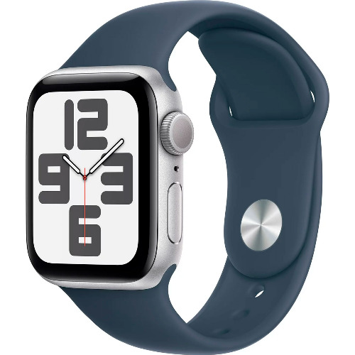 Apple Watch SE (2nd Gen) 44mm, Starlight Aluminium Case, Storm Blue Sport Band, GPS, M/L, A2723
Apple Watch SE (2nd Gen) 44mm, Starlight Aluminium Case, Storm Blue Sport Band, GPS, M/L, A2723