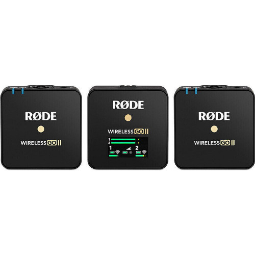 Sistem Microfon Wireless Dual Digital Rode Wireless GO II, 2 Transmitatoare, Negru