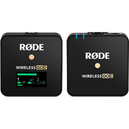 Sistem Microfon Wireless Dual Digital Rode Wireless GO II, 2 Transmitatoare, Negru