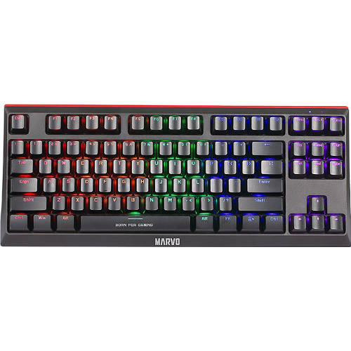 Tastatura Gaming Wireless MARVO KG953W, RGB, Bluetooth, USB, Layout INT, Negru