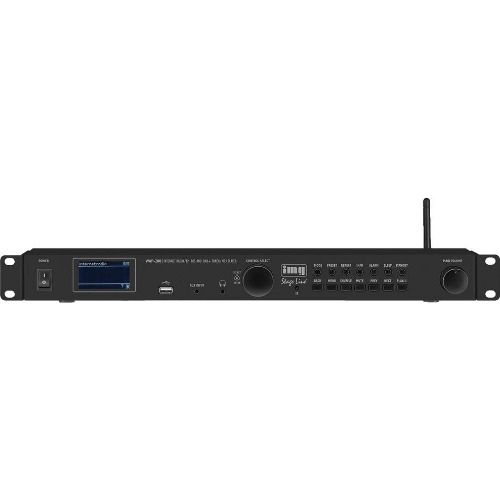 Tuner radio cu internet IMG Stage Line WAP-200, RDS si DAB+, cu functie de redare, MP3, USB, Ecran iluminat cu matrice, Black