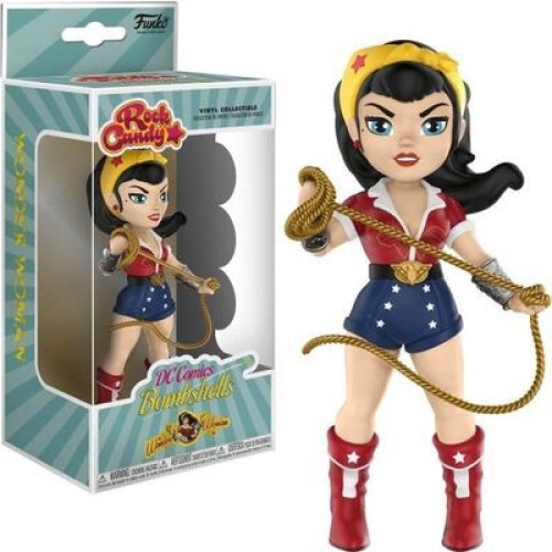 Figurina din vinil Wonder Woman, DC Super Hero Girls, 12 cm rock candy
