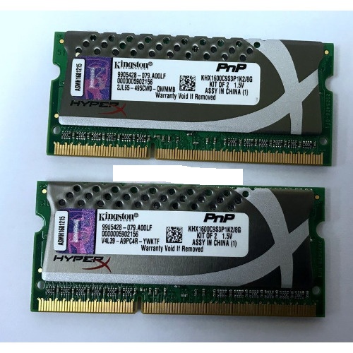 Kit memorie laptop Kingston Hyper X 9905428-079.A00LF 2x4GB DDR3 1600MHz
