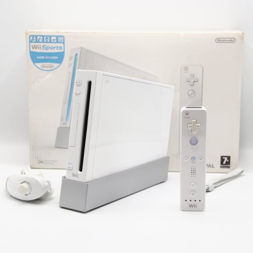 Consola Nintendo WII + Controller + Nunchuck, Accesorii multiple