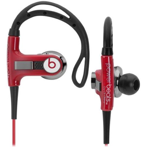 Casti Beats Powerbeats by Dr Dre cu fir,rosu/negru
