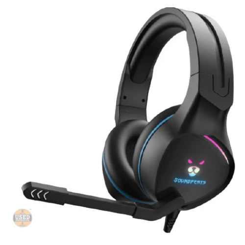 Casti gaming cu fir SoundPEATS G1 Headset, pentru Xbox, PS4, PS5, RGB