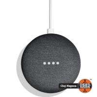 Boxa inteligenta Google Nest Mini Smart Home, Generatia 2, Negru