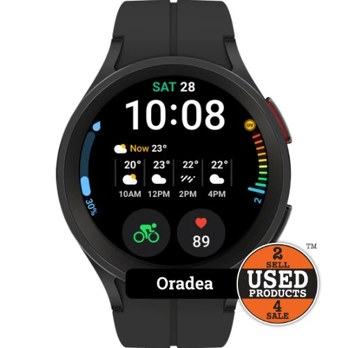 Smartwatch Samsung Galaxy Watch5 Pro, 45mm, Bluetooth, Wi-Fi, GPS, SM-R920, Black Titanium
